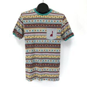 Disney Our Universe Aztec Print Pocket T-Shirt Men's XS Crew Neck Short Sleeves